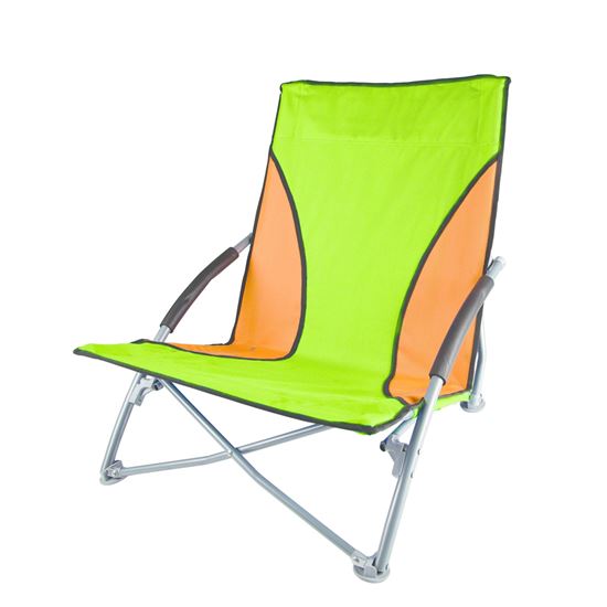 Picture of Stansport G-11-10 Low Profile Sand Chair - Green/Orange