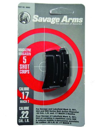 Picture of Savage 90005 Mark II Series Rimfire Magazine 5rd Blued 22 LR & 17 Mach 2