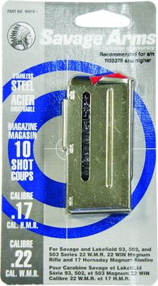 Picture of Savage 90019 93 Series Rimfire Magazine 17HMR 22 Rimfire Magazine 10rd S/S