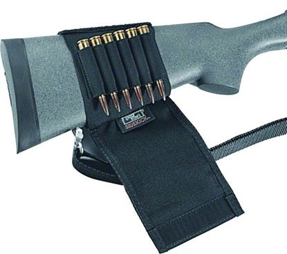 Picture of Uncle Mikes 88482 Buttstock Shell Holder Kodra Rifle W/Flap Black