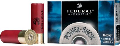 Picture of Federal F164-1B Power-Shok Shotgun Ammo 16 GA, 2-3/4 in, 1B, 12 Pellets, 1225 fps, 5 Rounds, Boxed