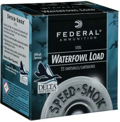 Picture of Federal WF142-2 Speed Shok Waterfowl Shotshell 12 GA 3" 1 1/4oz 2 25 Rnd per Box