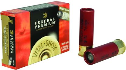 Picture of Federal PB131RS Vital-Shok TruBall Rifled Slugs 12 GA, 3 in, 1oz, 1700 fps, 5 Rnd per Box