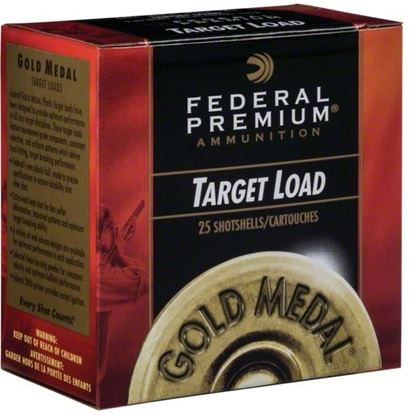 Picture of Federal GMT115-8 Gold Medal Grand Plastic Shotshell 12 GA 2 3/4" 2 3/4De 1 1/8oz 8 1,145 Fps, 25 Rnd per Box