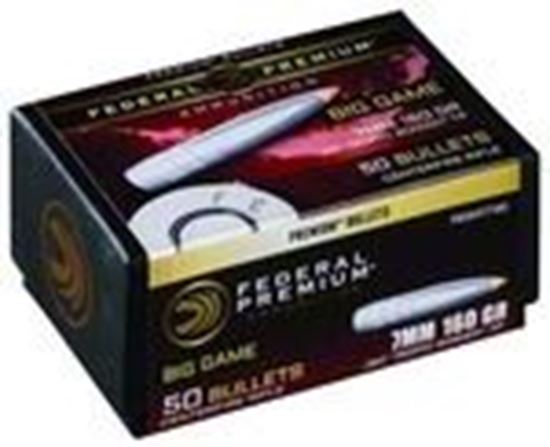 Picture of Federal PB284TT160 Premium Bullets 160 Grain Trophy Bonded Tip CB 50 Box