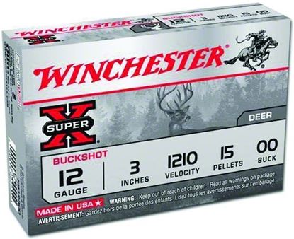 Picture of Winchester XB12300VP Super-X Shotgun Ammo 12 GA, 3 in, 00B, 15 Pellets, 1210 fps, 15 Rounds, Boxed