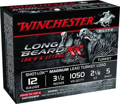 Picture of Winchester STLB12LM5 Long Beard XR Shotshell 12 GA, 3-1/2 in, No. 5, 2-1/8oz, 1050 fps, 10 Rnd per Box