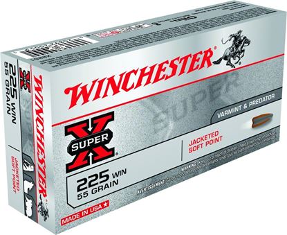 Picture of Winchester X222501 Super-X Rifle Ammo 22-250 REM, PSP, 55 Grains, 3680 fps, 20, Boxed