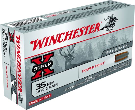 Picture of Winchester X35R1 Super-X Rifle Ammo 35 REM, Power-Point, 200 Grains, 2020 fps, 20, Boxed