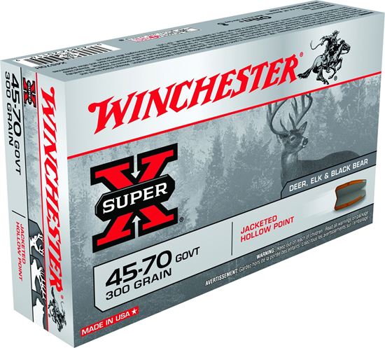 Picture of Winchester X4570H Super-X Rifle Ammo 45-70 GOVT, JHP, 300 Grains, 1880 fps, 20, Boxed