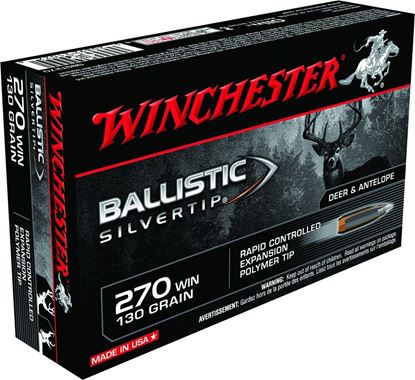 Picture of Winchester SBST270 Supreme Rifle Ammo 270 , BST, 130 Grains, 3050 fps, 20, Boxed