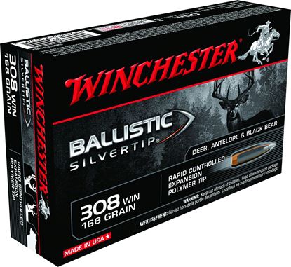 Picture of Winchester SBST308A Supreme Rifle Ammo 308 , BST, 168 Grains, 2670 fps, 20, Boxed