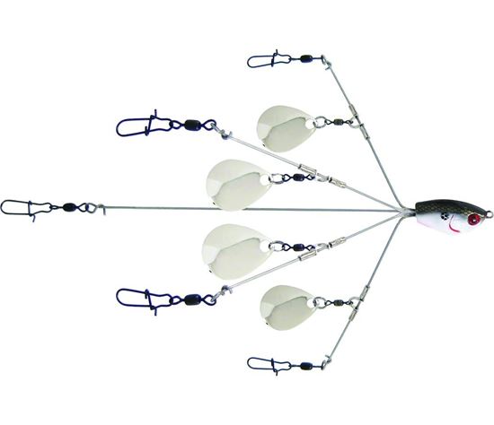 Picture of Yum YUMBLC5TSNR YUMbrella Flash Mob Jr-Colorado Blade 5-Wire Fishing Rig, Floating