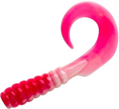 Picture of YUM YWGR4107 Walleye Grub, 4", Pink