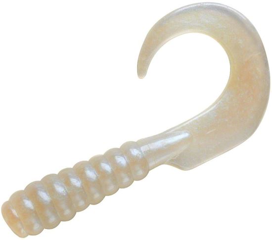 Picture of YUM YWGR483 Walleye Grub, 4", Pearl