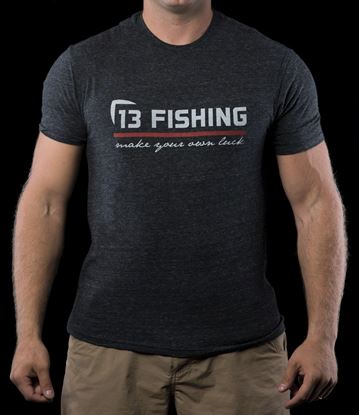 Picture of 13 Fishing Red Line Onyx T-Shirt