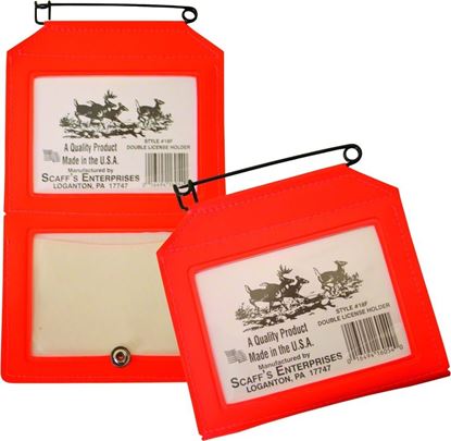 Picture of Scaffs 18F Double License Holder Vinyl Hunter Orange For Buck & Doe (434944)