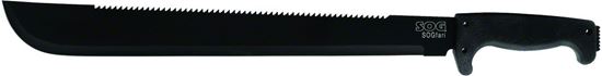 Picture of SOG MC02-N SOGfari Machete - 18" Blade, Black, Nylon Sheath