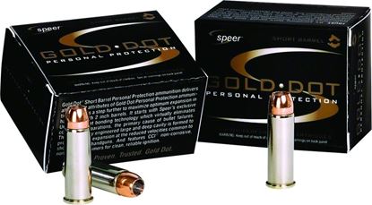 Picture of Speer 0954 Gold Dot Personal Protection Short Barrel Rimfire Ammo 22 WMR, GDHP-SB, 40 Grains, 1050 fps, 50 Rounds, Boxed