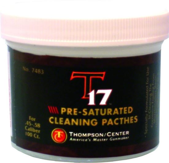 Picture of Thompson Center 31007483 T-17 Pre Saturated Patches 100Ct