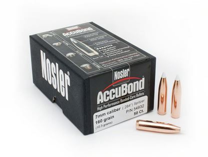 Picture of Nosler 54932 Accubond Rifle Bullets 7mm 160Gr .284 50Bx