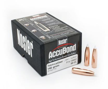 Picture of Nosler 59992 Accubond Rifle Bullets 7mm 140Gr .284 50Bx