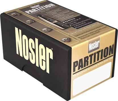 Picture of Nosler 16315 Rifle Bullets 6mm 95Gr Partition Spitzer .243 50Bx