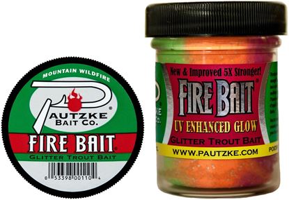 Picture of Pautzke PFBT/MTWF Fire Bait Glitter Trout Bait, 1.5 oz, Mountain Wildfire (069210)