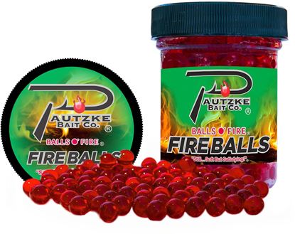 Picture of Pautzke PFBLS/RED Fire Balls 1.65oz, Red