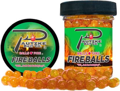 Picture of Pautzke PFBLS/BRNTRT Fire Balls 1.65oz, Brown Trout