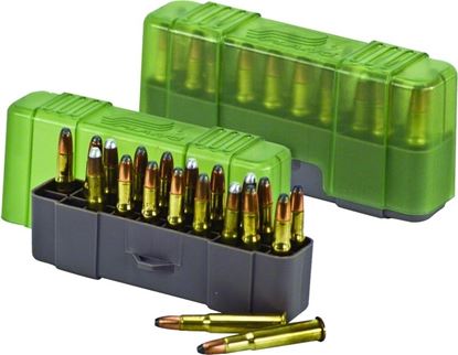 Picture of Plano 122820 Rifle Cartridge Box, Flip-top Lid, Small, 20 Count