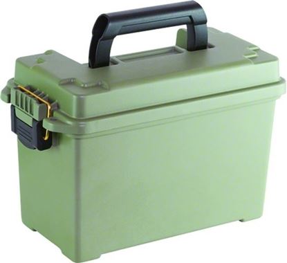 Picture of Plano 171200 Field/Ammo Box, Medium, 13.9"L x 9"W x 7"H, O.D. Green