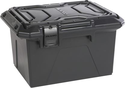 Picture of Plano 1071600 Tactical Ammo Crate, O-Ring Seal, 2 Removable Dividers, 16.5"L x 13.38"W x 18.75"H, Black