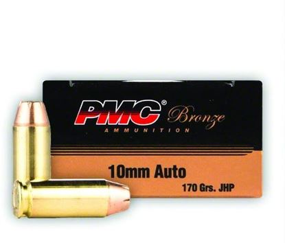 Picture of PMC 10B Bronze Pistol Ammo 10MM, JHP, 170 Gr, 1200 fps, 25 Rnd, Boxed
