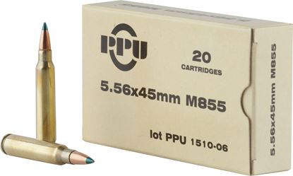Picture of PPU PPN5562 Rifle Ammo 5.56x45 M855 (20rds)