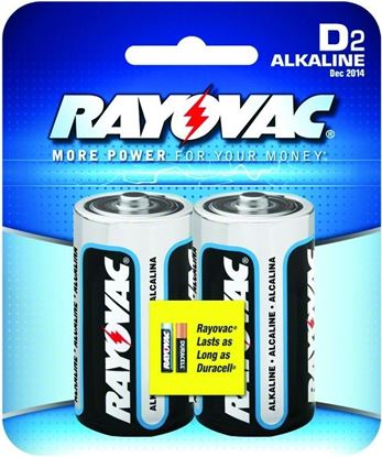 Picture of Rayovac 813-2K High Energy Alkaline D Batteries 2-Pack