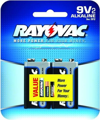 Picture of Rayovac A1604-1K High Energy Alkaline 9V Batteries 1-Pack