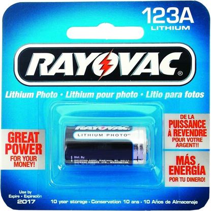 Picture of Rayovac RL123A 123A Lithium Photo Battery 3V 1-Pack