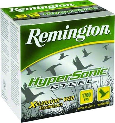 Picture of Remington HSS12M3 HyperSonic Steel Shotshell 12 GA, 3 in, No. 3, 1-1/4oz, 1700 fps, 25 Rnd per Box