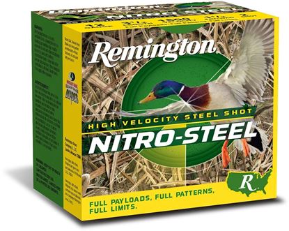 Picture of Remington NSI12352 Shotshell Ammo, Nitro Steel, No.2 , 12 GA, 3.5" MAG,