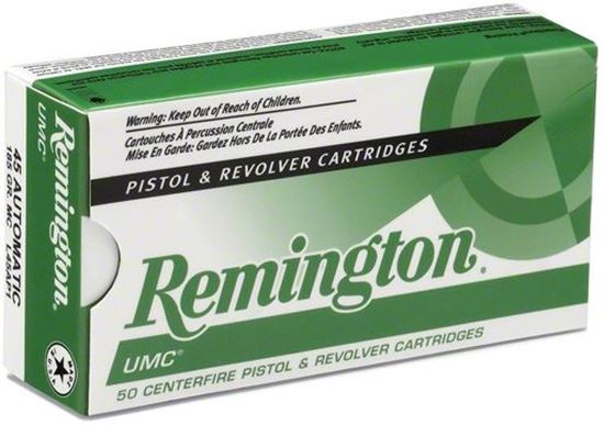 Picture of Remington L32AP UMC Pistol Ammo 32 ACP, MC, 71 Gr, 905 fps, 50 Rnd, Boxed