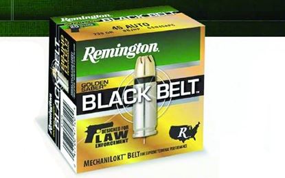 Picture of Remington 29447 GSN40SWCB Golden Saber Black Belt Pistol Ammunition 40 S&W 180 gr. BBJHP 20 rd Bx
