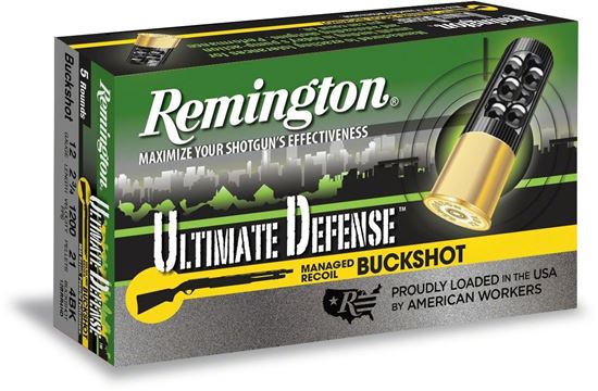 Picture of Remington 20BRR3HD Ultimate Defense Buckshot 20 GA, 2-3/4, No. 3, 17 Pellet, 1140fps, 5 Rnd, Boxed