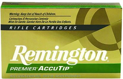 Picture of Remington PRA243WA Premier AccuTip Rifle Ammo 243 WIN, AccuTip, 95 Grains, 3120 fps, 20, Boxed