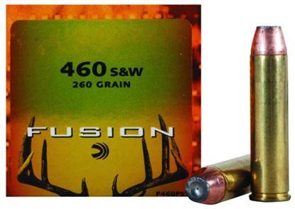 Picture of Fusion F460FS1 Pistol Ammo 460 S&W, SP, 260 Gr, 1600 fps, 20 Rnd, Boxed