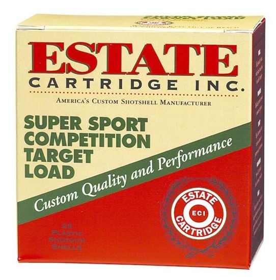 Picture of Estate SS12H-7.5 Super Sport Competition Target Load Shotshell 12 GA, 2-3/4 in, No. 7-1/2, 1-1/8oz, 3 Dr, 1200 fps