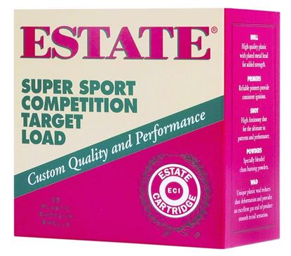Picture of Estate SS12H1-8 Super Sport Competition Target Load Shotshell 12 GA, 2-3/4 in, No. 8, 1oz, 3 Dr, 1235 fps