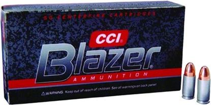 Picture of CCI 3509 Blazer Centerfire Pistol Ammo 9mm Luger 115Gr 50Rnd FMJ Blazer