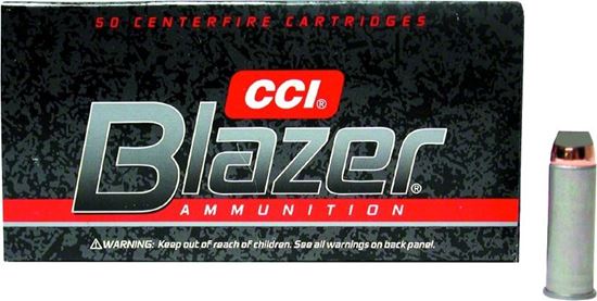 Picture of CCI 3564 Blazer Centerfire Pistol Ammo 44 Mag 240Gr 50Rnd JHP Blazer