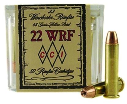 Picture of CCI 0069 WRF Rimfire Ammo 22 WRF, TNT JHP, 45 Grains, 1300 fps, 50 Rounds, Boxed